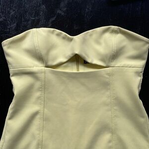 Bright yellow Zara mini dress